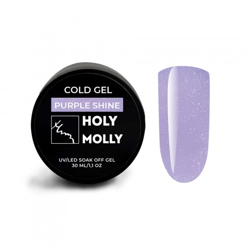 Холодный гель для моделирования Holy Molly Cold Gel Purple Shine, 30 мл