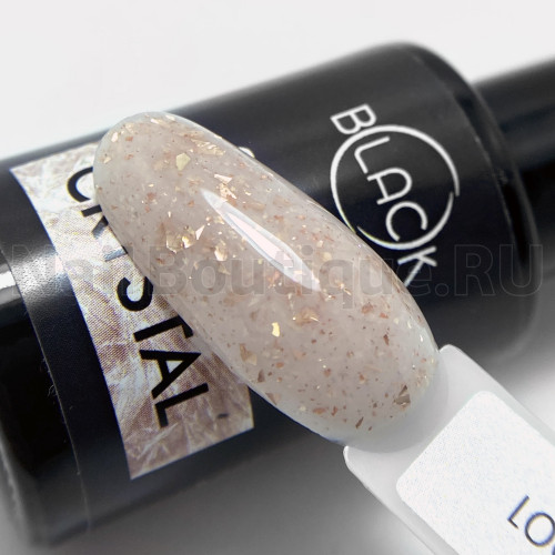 Цветной гель-лак для ногтей Black Crystal №01, 8 мл