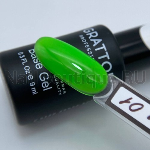 База для ногтей камуфлирующая (цветная) Grattol Rubber Base Neon 01, 9 мл