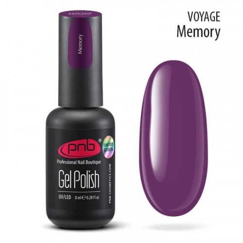 Цветной гель-лак для ногтей PNB Voyage Memory, 8 мл