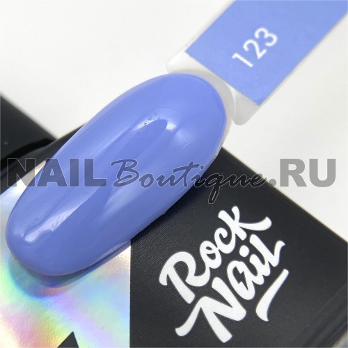 Цветной гель-лак для ногтей голубой RockNail Basic №123 Thanks, 10 мл