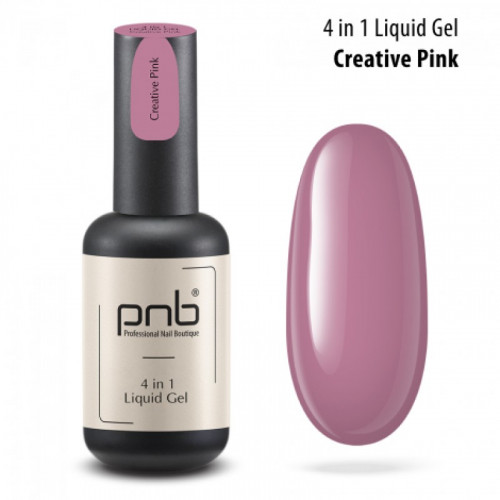 PNB Жидкий полигель Liquid Gel Creative Pink, 17 мл