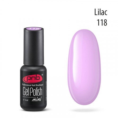 Цветной гель-лак для ногтей PNB Les Macarons de Paris №118 Lilac, 4 мл