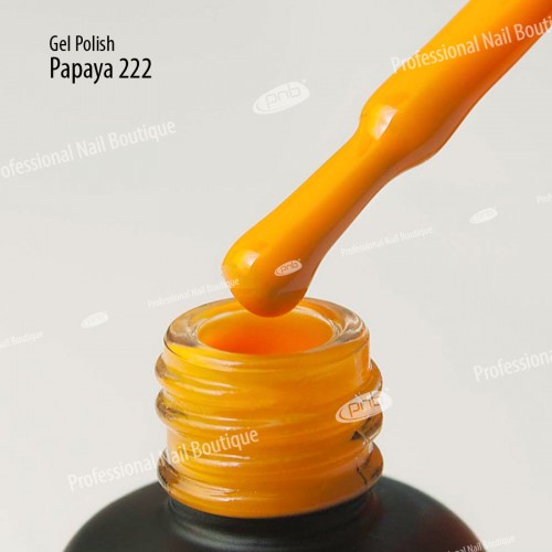 Цветной гель-лак для ногтей оранжевый PNB Caribbean Club №222 Papaya