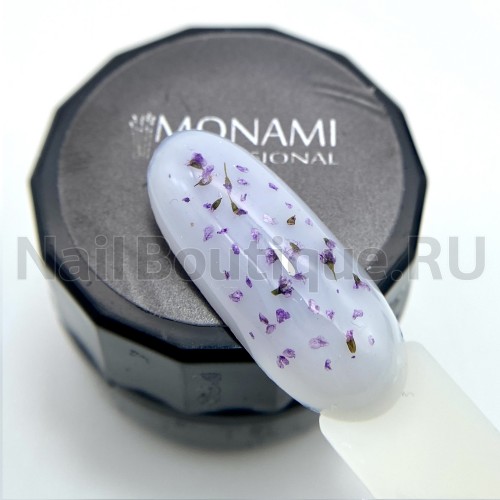 Гель для ногтей с сухоцветами Monami Frozen Violet, 5 гр