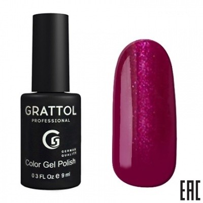 Цветной гель-лак для ногтей фиолетовый Gratto Glossyl 086, 9 мл