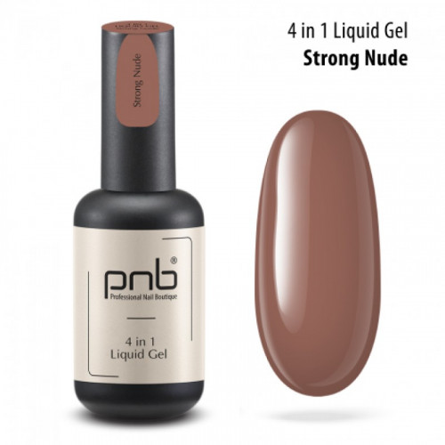 PNB Жидкий полигель Liquid Gel Strong Nude, 17 мл