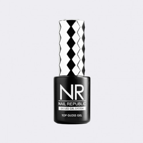 Топ для ногтей Nail Republic NR Top Gloss gel, 10 мл