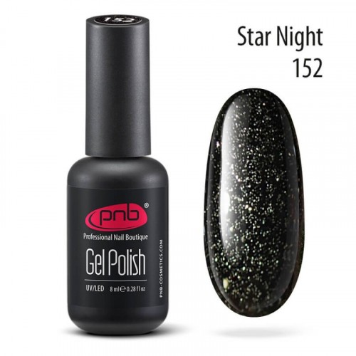 Цветной гель-лак для ногтей PNB Fairy Night №152 Star Night, 8 мл