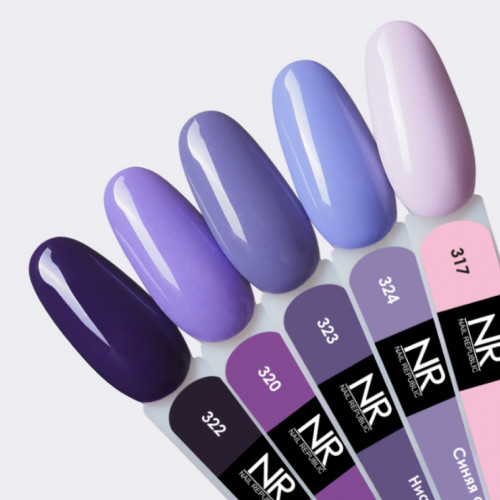 Цветной гель-лак для ногтей Nail Republic NR Amethyst №324, 10 мл