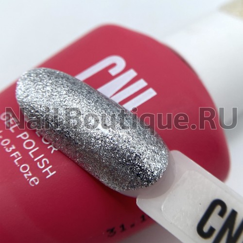 Цветной гель-лак для ногтей серебряный CNI Platinum GPP 1-9 Блеск, 9 мл