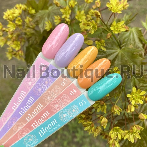Цветной гель-лак для ногтей сиреневый Луи Филипп Bloom №02, 10 мл