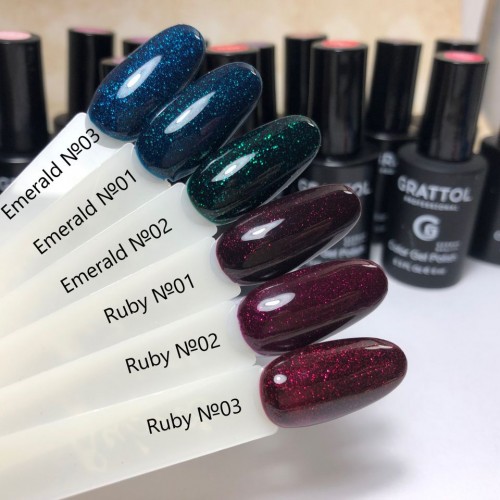 Grattol гель-лак Ruby 01, 9 мл