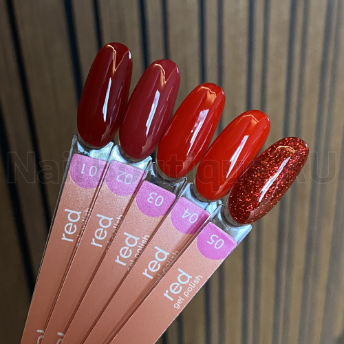 Цветной гель-лак для ногтей Joo-Joo Red №01, 10 мл