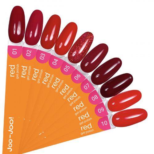 Цветной гель-лак для ногтей Joo-Joo Red №10, 10 мл