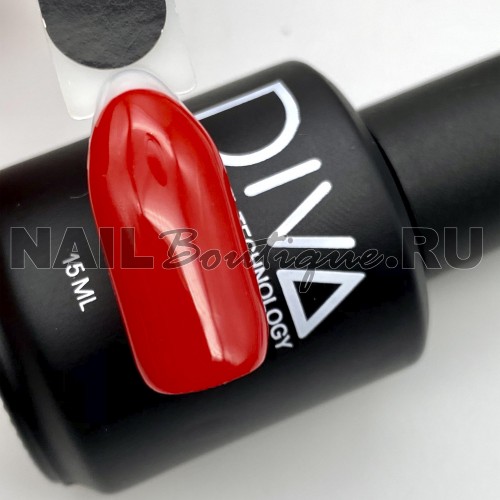 Цветной гель-лак для ногтей красный DIVA №018 (старая палитра), 15 мл
