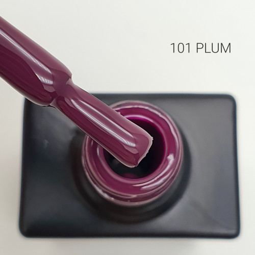 Цветной гель-лак для ногтей Black №101 Plum,12 мл