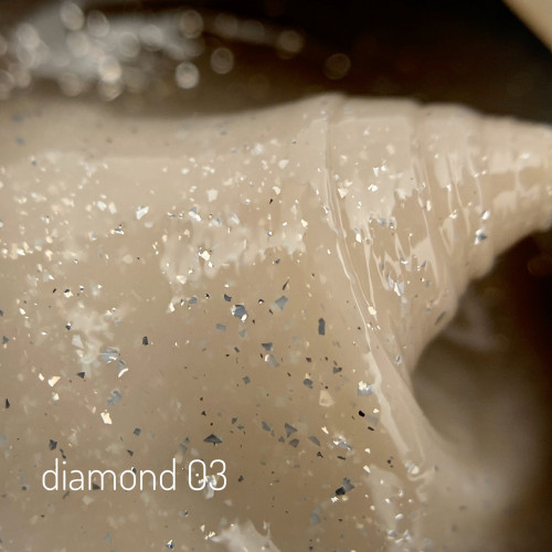 Гель конструирующий для ногтей Black Gel Coustruction Diamond №03, 30 мл