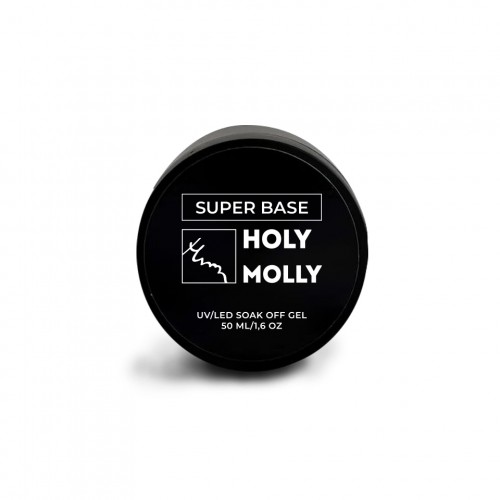 База для ногтей каучуковая (классическая) Holy Molly Base Super, 50 мл (шайба)