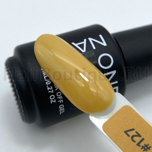 Цветной гель-лак для ногтей золотистый OneNail №127, 8 мл