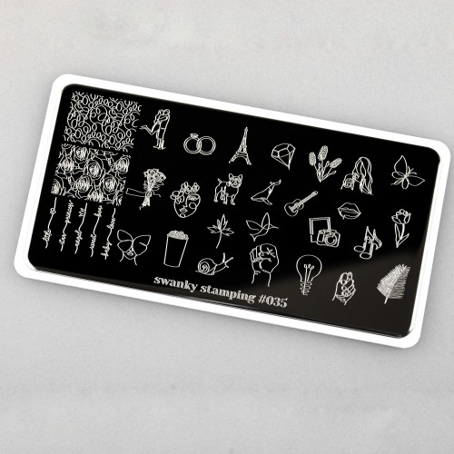 Пластина для стемпинга Swanky Stamping №35