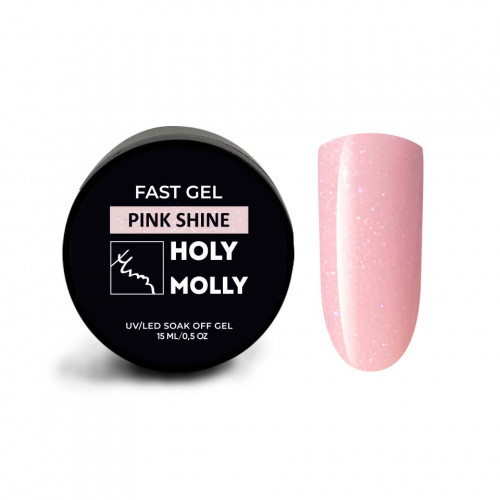 Holy Molly Fast Gel Pink Shine, 15 мл
