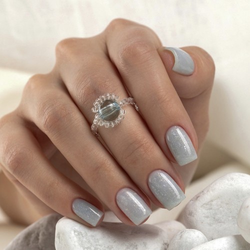 Цветной гель-лак для ногтей Monami Seashell Blue, 8 мл