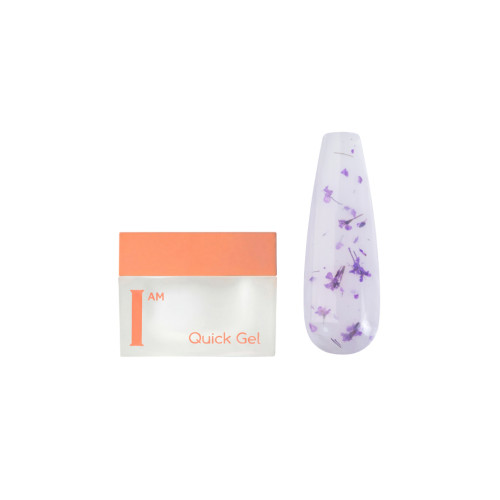 Гель для моделирования скоростной I AM Quick Gel №37 с сухоцветами, 12 мл