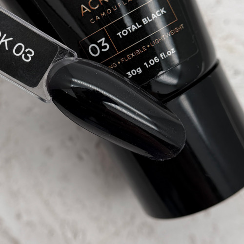 Акригель Bronze Acrygel #03 Total Black, 30 гр