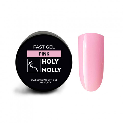 Holy Molly Fast Gel Pink, 15 мл