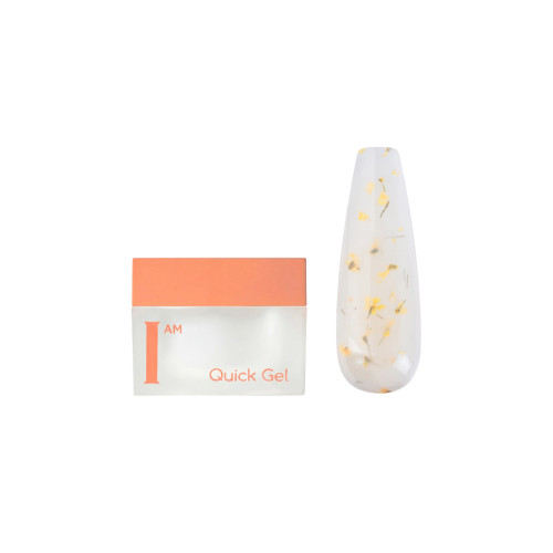 Гель для моделирования скоростной I AM Quick Gel №38 с сухоцветами, 12 мл