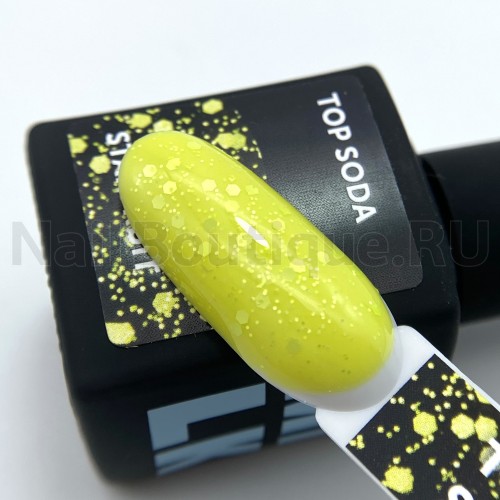 Топ для ногтей камуфлирующий (цветной)  глянцевыйMiLK Top Soda Starfruit, 9 мл