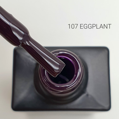 Цветной гель-лак для ногтей Black №107 Eggplant, 12 мл