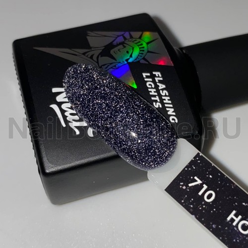 Цветной гель-лак для ногтей RockNail Flashing Light №710 Hong Kong, 10 мл