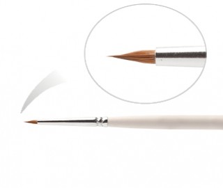 CNI BFP 1/0,5-KW Кисть из колонка №1-0,5 (5 мм), деревянная ручка