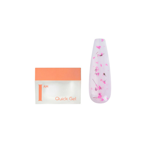 Гель для моделирования скоростной I AM Quick Gel №39 с сухоцветами, 12 мл