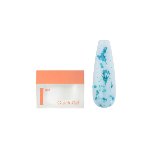 Гель для моделирования скоростной I AM Quick Gel №40 с сухоцветами, 12 мл