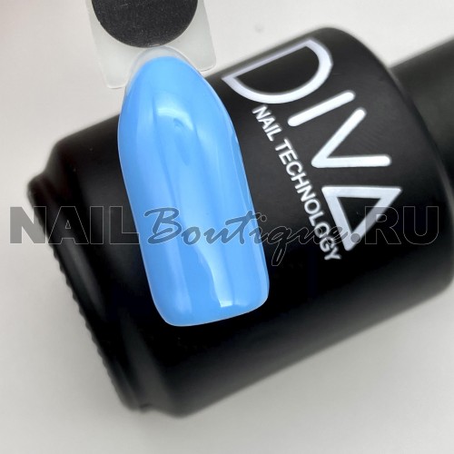 Цветной гель-лак для ногтей голубой DIVA №026 (старая палитра), 15 мл