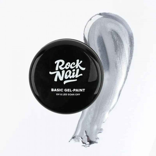 RockNail Гель-краска №03 Silver Metal, 3 гр
