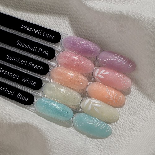 Цветной гель-лак для ногтей Monami Seashell White, 8 мл