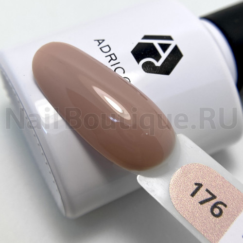 Цветной гель-лак для ногтей AdriCoco №176 Перламутрово-бежевый, 8 мл