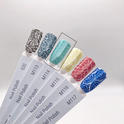Swanky Stamping Лак для стемпинга M114 - ярко-бирюзовый, 6 мл