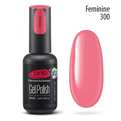 Цветной гель-лак для ногтей PNB Haute Couture №300 Feminine, 8 мл