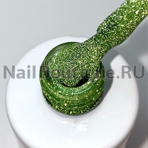 Цветной гель-лак для ногтей зеленый Луи Филипп Flash Party №01, 10 мл