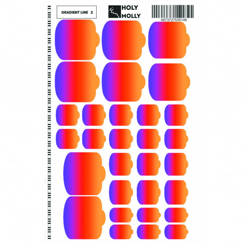 Holy Molly Термопленка для маникюра Gradient Line №02