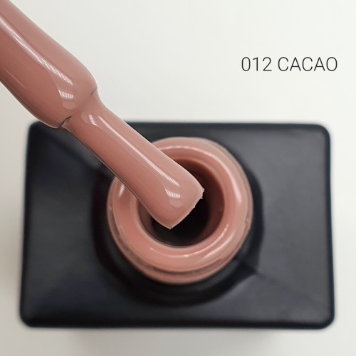 Цветной гель-лак для ногтей Black №012 Cacao, 12 мл