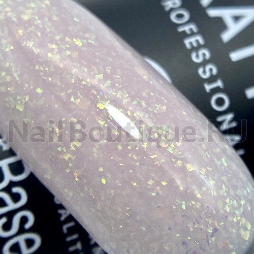 База для ногтей камуфлирующая (цветная) Grattol Rubber Base Glitter №11 No Hema, 9 мл