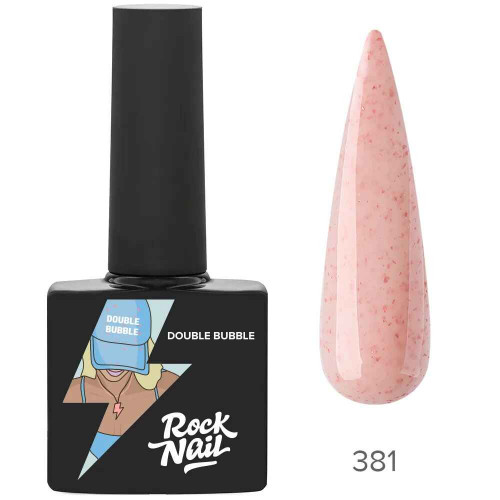 Цветной гель-лак RockNail Double Bubble №381 Gum In Your Hair, 10 мл