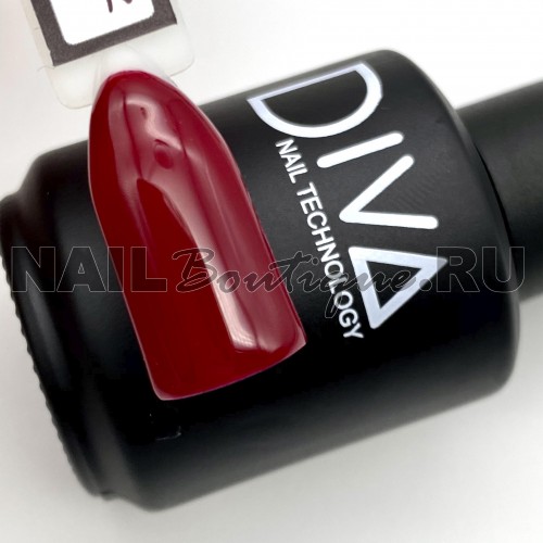 Цветной гель-лак для ногтей бордовый DIVA №037 (старая палитра), 15 мл