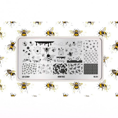Пластина для стемпинга Go Stamp №201 Honeybee